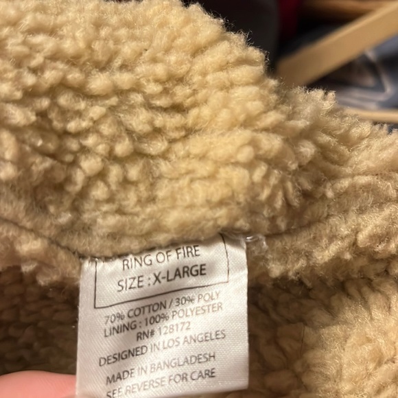 Ring of fire denim Sherpa jacket - Picture 6 of 6